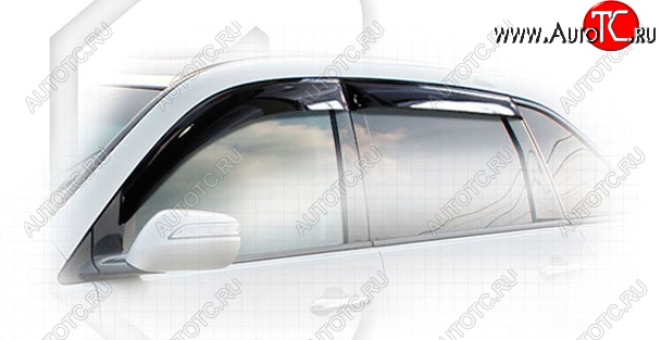 2 159 р. Дефлектора окон CA-Plastiс Acura MDX YD2 дорестайлинг (2006-2009) (Classic полупрозрачный, Без хром.молдинга)  с доставкой в г. Кемерово