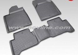 Коврики в салон Element 4 шт. (полиуретан) Acura MDX YD2 дорестайлинг (2006-2009) (Черные)