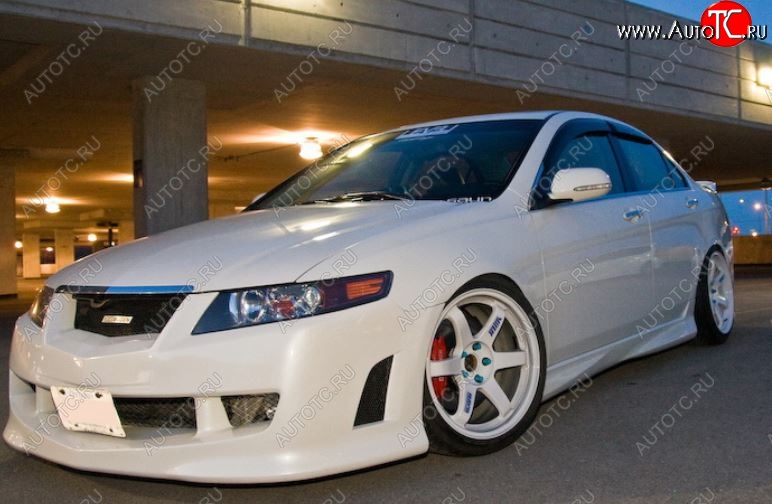 8 399 р. Бампер передний Mugen Style  Acura TSX  CL9 (2003-2008), Honda Accord ( 7 CL,  7 CM) (2002-2006) (Неокрашенный)  с доставкой в г. Кемерово