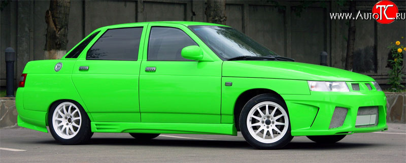 2 119 р. Пороги накладки AVR  Лада 2112 (2002-2009) купе (Неокрашенные)  с доставкой в г. Кемерово