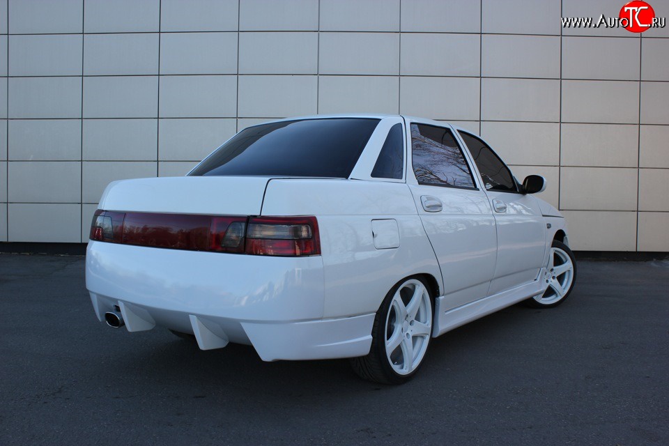 6 199 р. Задний бампер AS-RS Лада 2110 седан (1995-2007) (Неокрашенный)  с доставкой в г. Кемерово