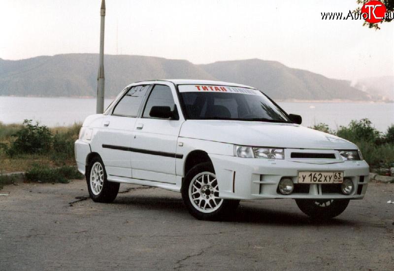 1 799 р. Пороги накладки Titan - Sport  Лада 2110 - 2112 (Неокрашенные)  с доставкой в г. Кемерово