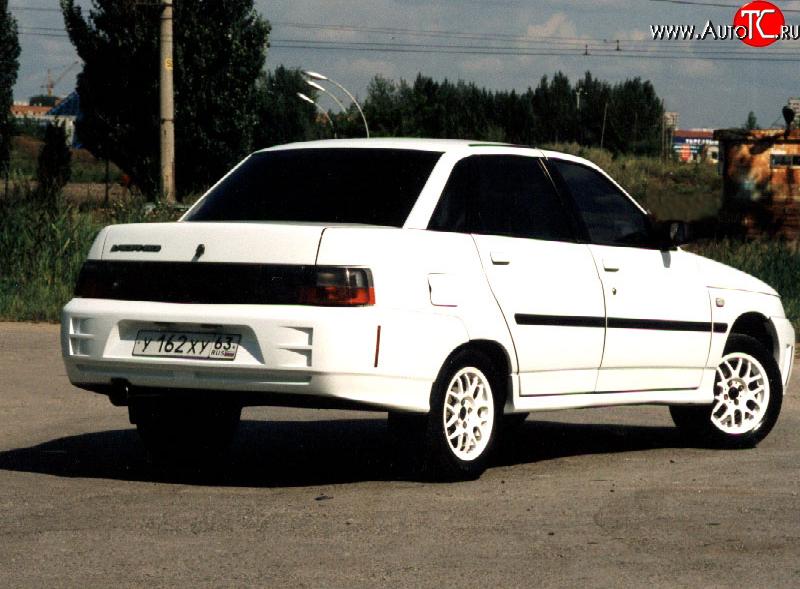 4 899 р. Задний бампер Titan Sport Лада 2110 седан (1995-2007) (Неокрашенный)  с доставкой в г. Кемерово