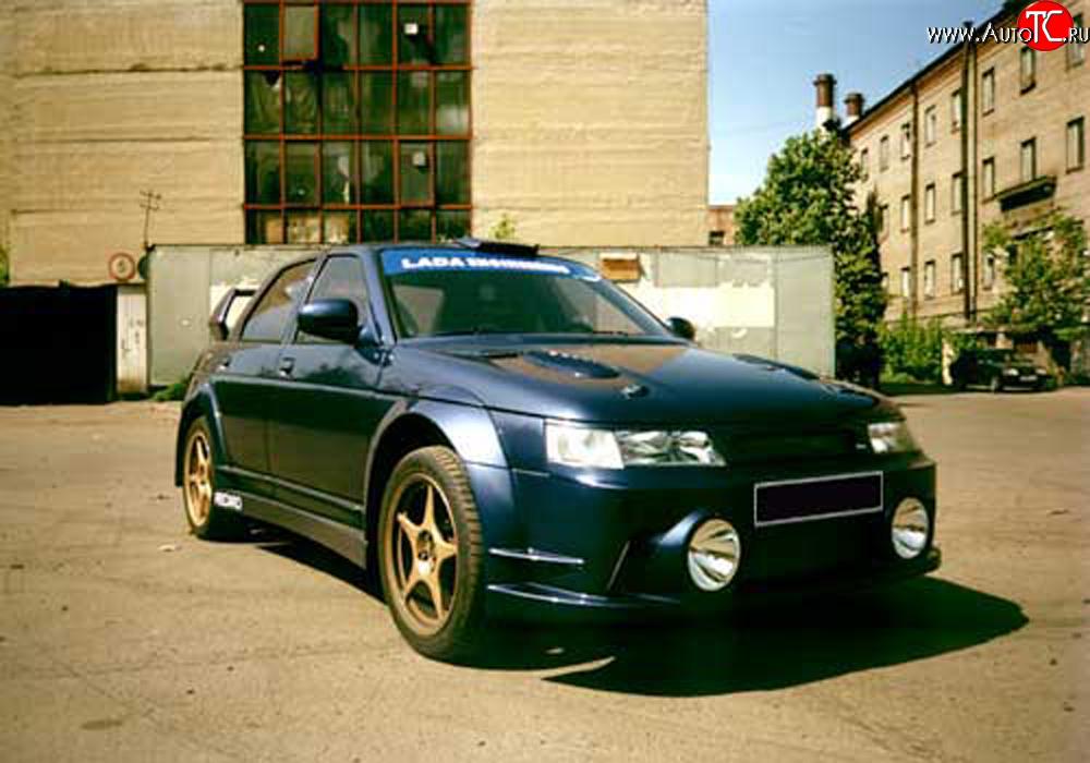 8 649 р. Накладки дверей нижние WRC EVO Лада 2110 седан (1995-2007) (Неокрашенные)  с доставкой в г. Кемерово