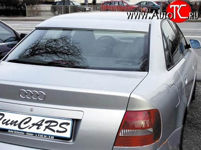 2 749 р. Козырёк RS на заднее лобовое стекло автомобиля Audi A4 B5 8D2 седан дорестайлинг (1994-1997) (Неокрашенный)  с доставкой в г. Кемерово