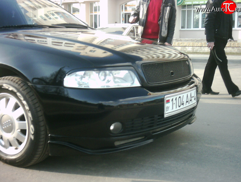 4 399 р. Накладка переднего бампера Elegance Audi A4 B5 8D2 седан 2-ой рестайлинг (1999-2001)  с доставкой в г. Кемерово