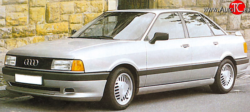 4 999 р. Накладка переднего бампера Classic V2 Audi 80 B3 седан (1986-1991)  с доставкой в г. Кемерово