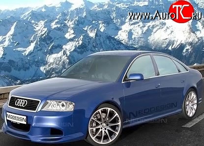 8 949 р. Пороги накладки Magnus Style Audi A6 C5 дорестайлинг, седан (1997-2001) (Неокрашенные)  с доставкой в г. Кемерово