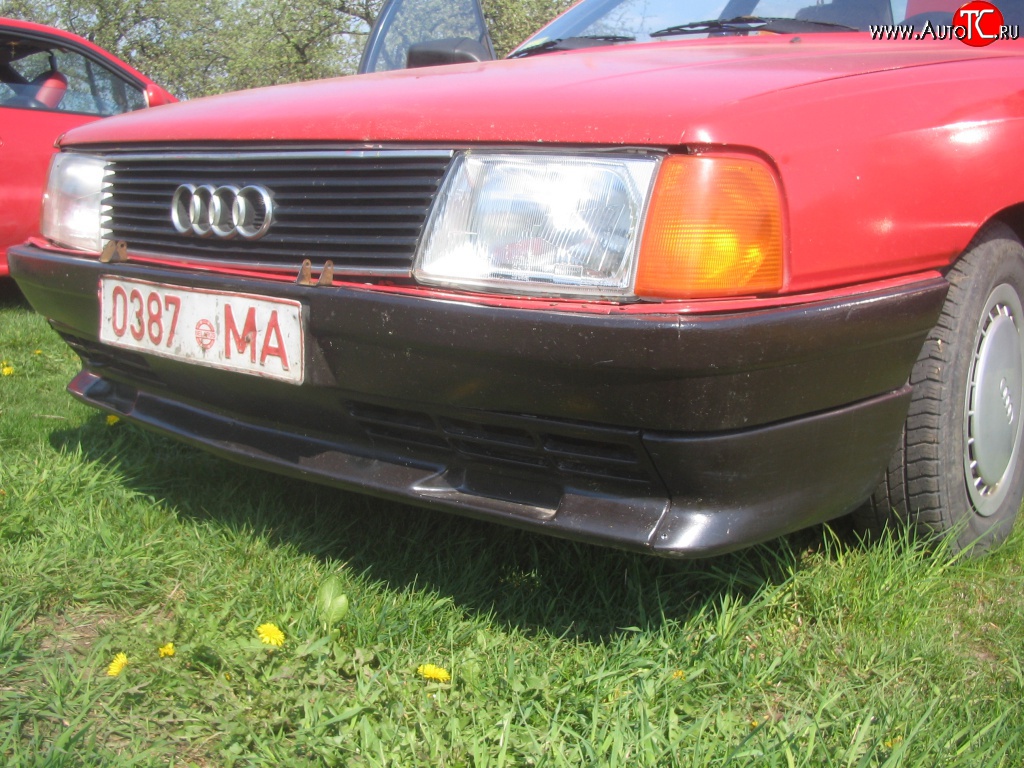 4 399 р. Накладка Sport на передний бампер  Audi 100  C3 (1982-1987) седан дорестайлинг  с доставкой в г. Кемерово