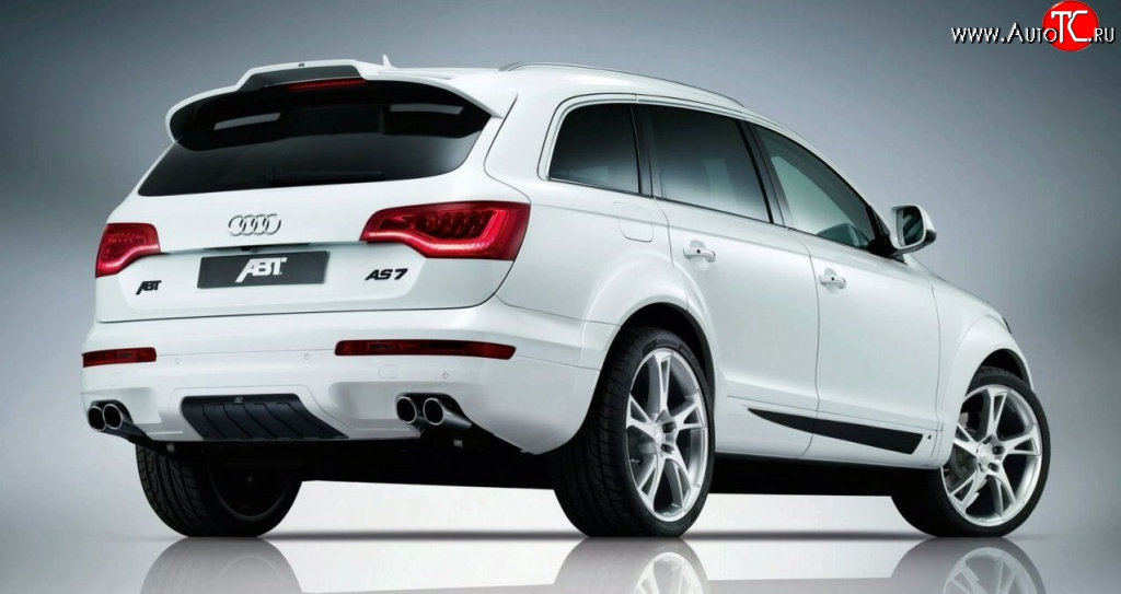 6 999 р. Накладка заднего бампера ABT Audi Q7 4L дорестайлинг (2005-2009)  с доставкой в г. Кемерово