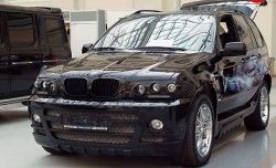 21 499 р. Передний бампер Тарантул BMW X5 E53 дорестайлинг (1999-2003) (Неокрашенный)  с доставкой в г. Кемерово. Увеличить фотографию 2