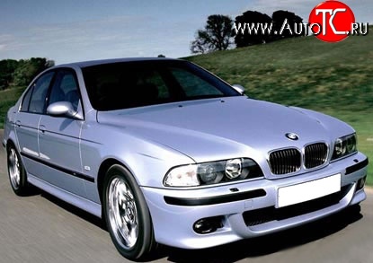 8 149 р. Передний бампер M-Technic  BMW 5 серия  E39 (1995-2003) седан дорестайлинг, седан рестайлинг (Без сетки, Неокрашенный)  с доставкой в г. Кемерово