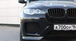 4 749 р. Накладки Global-Tuning на передний бампер автомобиля  BMW X6  E71 (2008-2014) дорестайлинг, рестайлинг (Неокрашенная)  с доставкой в г. Кемерово. Увеличить фотографию 4