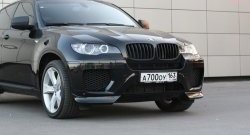4 749 р. Накладки Global-Tuning на передний бампер автомобиля  BMW X6  E71 (2008-2014) дорестайлинг, рестайлинг (Неокрашенная)  с доставкой в г. Кемерово. Увеличить фотографию 5