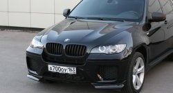 4 749 р. Накладки Global-Tuning на передний бампер автомобиля  BMW X6  E71 (2008-2014) дорестайлинг, рестайлинг (Неокрашенная)  с доставкой в г. Кемерово. Увеличить фотографию 7