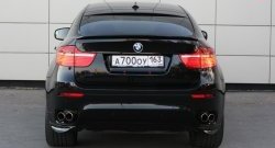 4 749 р. Накладки Global-Tuning на задний бампер автомобиля  BMW X6  E71 (2008-2014) дорестайлинг, рестайлинг (Неокрашенные)  с доставкой в г. Кемерово. Увеличить фотографию 3
