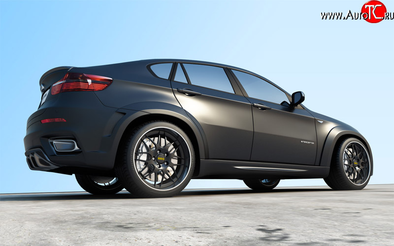 22 999 р. Комплект расширителей арок Interceptor BMW X6 E71 рестайлинг (2012-2014) (Неокрашенные)  с доставкой в г. Кемерово