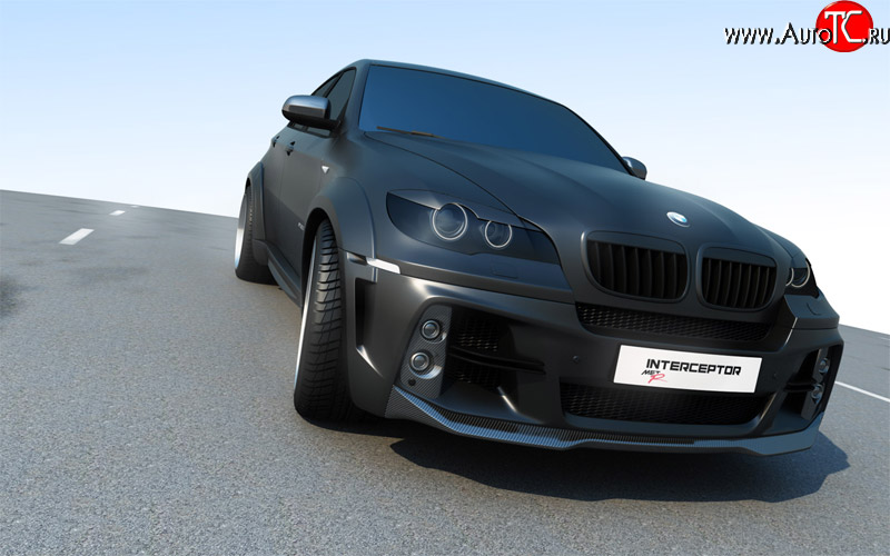 29 599 р. Комплект Светового модуля в передний бампер interceptor BMW X6 E71 рестайлинг (2012-2014)  с доставкой в г. Кемерово