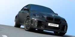 21 999 р. Передний бампер Interceptor BMW X6 E71 дорестайлинг (2008-2012) (Неокрашенный)  с доставкой в г. Кемерово. Увеличить фотографию 1
