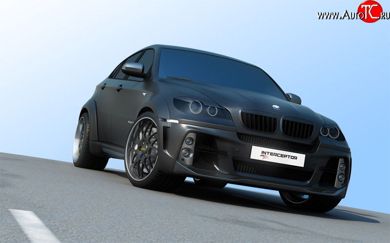 21 999 р. Передний бампер Interceptor BMW X6 E71 дорестайлинг (2008-2012) (Неокрашенный)  с доставкой в г. Кемерово