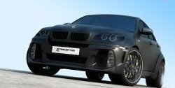 21 999 р. Передний бампер Interceptor BMW X6 E71 дорестайлинг (2008-2012) (Неокрашенный)  с доставкой в г. Кемерово. Увеличить фотографию 2