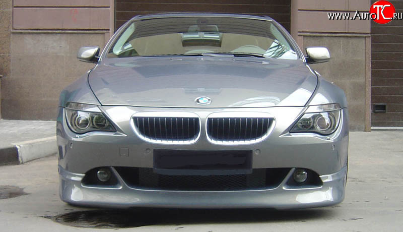 11 099 р. Накладка на передний бампер BMW 6 серия E63 дорестайлинг, купе (2003-2007) (Неокрашенная)  с доставкой в г. Кемерово