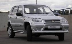 4 799 р. Передний бампер Аскет Chevrolet Niva 2123 дорестайлинг (2002-2008) (Неокрашенный)  с доставкой в г. Кемерово. Увеличить фотографию 2