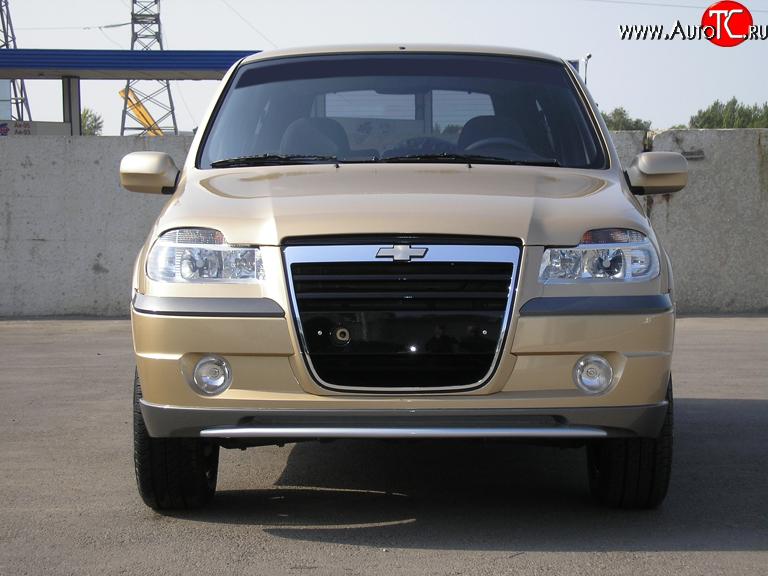 4 799 р. Передний бампер Атака Chevrolet Niva 2123 дорестайлинг (2002-2008) (Неокрашенный)  с доставкой в г. Кемерово