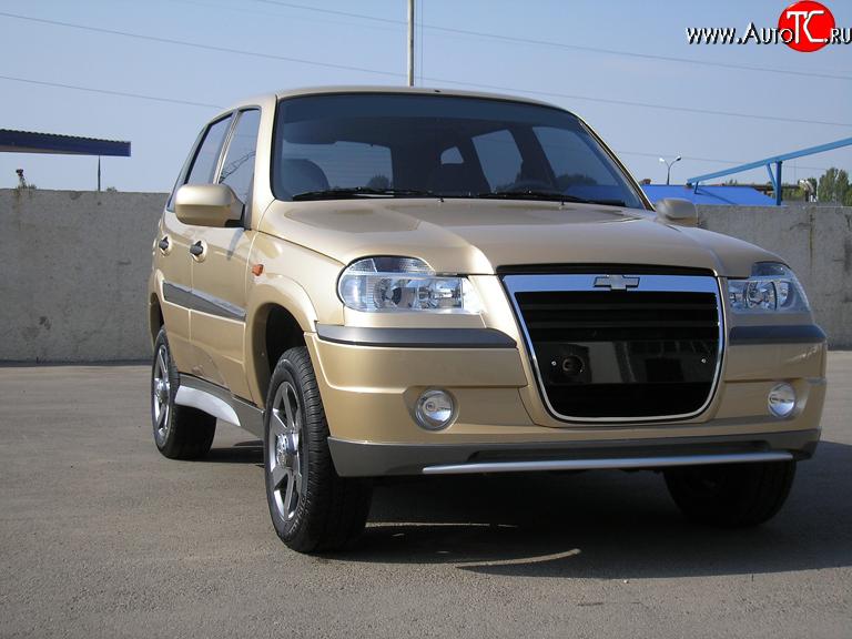 1 249 р. Обтекатель капота (мухобойник) Атака Chevrolet Niva 2123 дорестайлинг (2002-2008) (Неокрашенный)  с доставкой в г. Кемерово