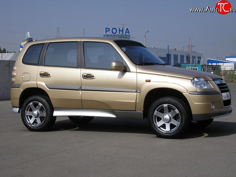 2 149 р. Пороги накладки Атака Лада 2123 (Нива Шевроле) дорестайлинг (2002-2008) (Неокрашенные)  с доставкой в г. Кемерово