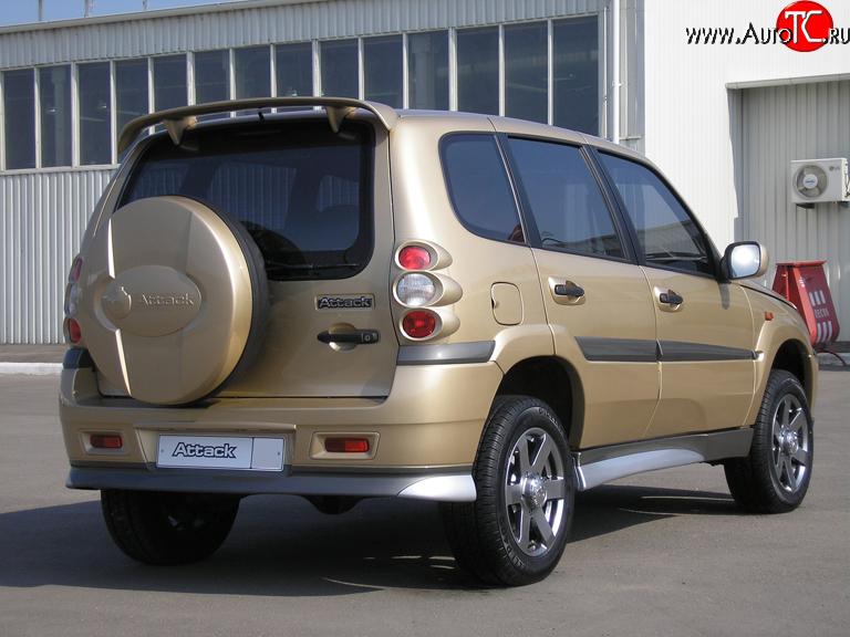 3 099 р. Спойлер Атака  Chevrolet Niva  2123 (2002-2020), Лада 2123 (Нива Шевроле) (2002-2021), Лада Нива Трэвел (2021-2025) (Неокрашенный)  с доставкой в г. Кемерово