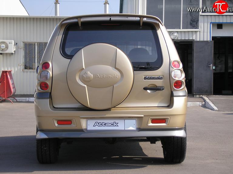 709 р. Накладки на фонари Атака (до 2009 г) Chevrolet Niva 2123 дорестайлинг (2002-2008) (Неокрашенные)  с доставкой в г. Кемерово