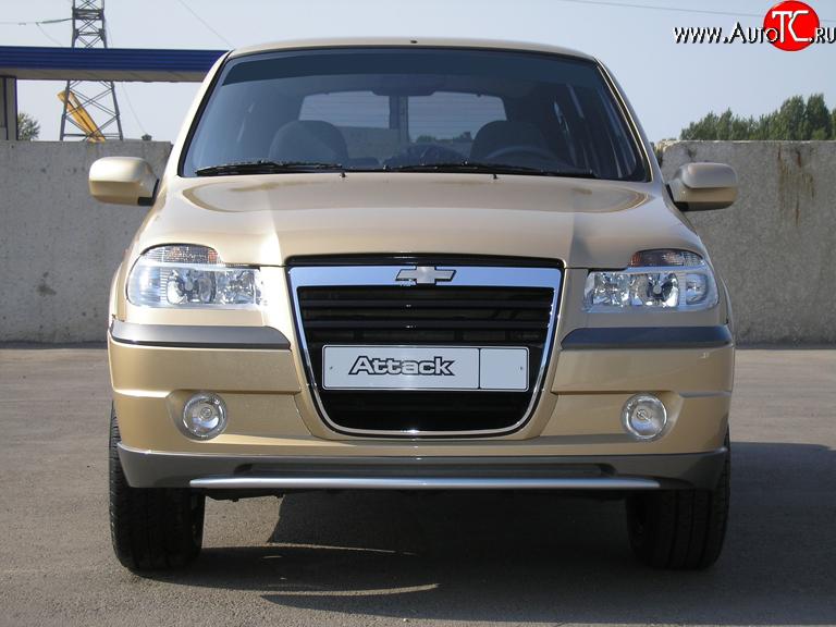 1 399 р. Маска радиатора Атака Chevrolet Niva 2123 дорестайлинг (2002-2008) (Неокрашенная)  с доставкой в г. Кемерово