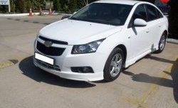 3 899 р. Пороги накладки Sport Style Chevrolet Cruze J300 седан дорестайлинг (2009-2012) (Неокрашенные)  с доставкой в г. Кемерово. Увеличить фотографию 3