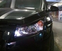 869 р. Реснички Style Chevrolet Cruze J305 хэтчбек дорестайлинг (2009-2012) (Неокрашенные)  с доставкой в г. Кемерово. Увеличить фотографию 2