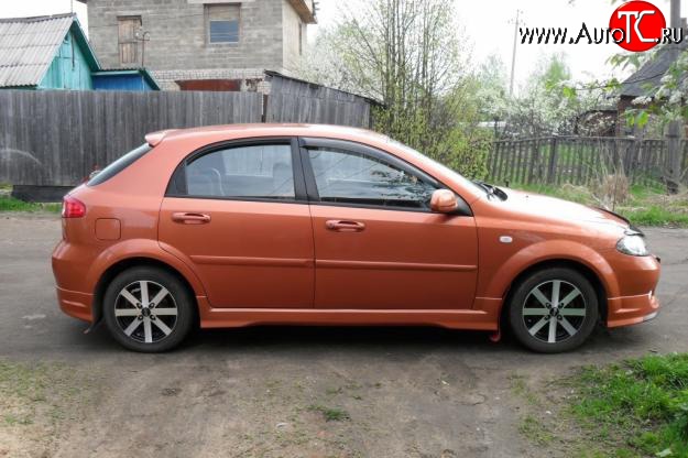 3 499 р. Пороги накладки Street Edition Chevrolet Lacetti хэтчбек (2002-2013) (Неокрашенные)  с доставкой в г. Кемерово