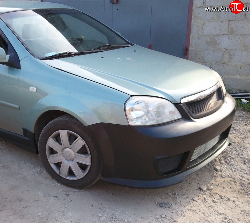5 999 р. Передний бампер KATO Chevrolet Lacetti седан (2002-2013) (Неокрашенный)  с доставкой в г. Кемерово