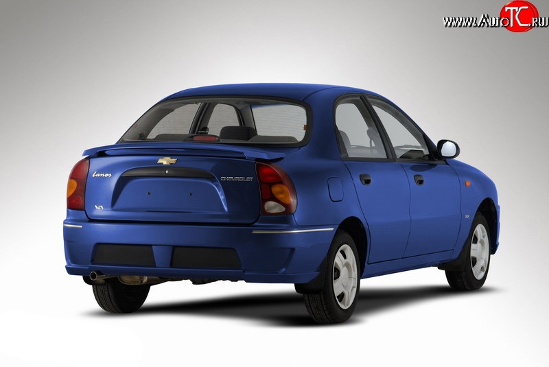 4 699 р. Задний бампер Style Daewoo Lanos T100 дорестайлинг, седан (1997-2002) (Неокрашенный)  с доставкой в г. Кемерово