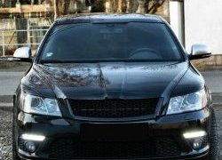 859 р. Реснички на фары СТ Skoda Octavia A5 рестайлинг универсал (2008-2013) (Неокрашенные)  с доставкой в г. Кемерово. Увеличить фотографию 3