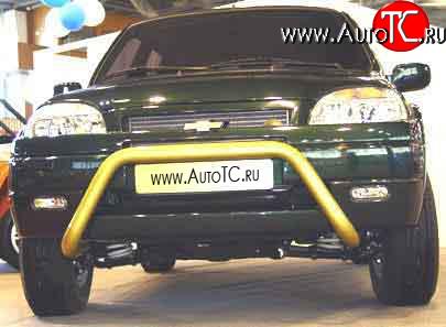 6 999 р. Передний бампер Апал Chevrolet Niva 2123 дорестайлинг (2002-2008) (Неокрашенный)  с доставкой в г. Кемерово