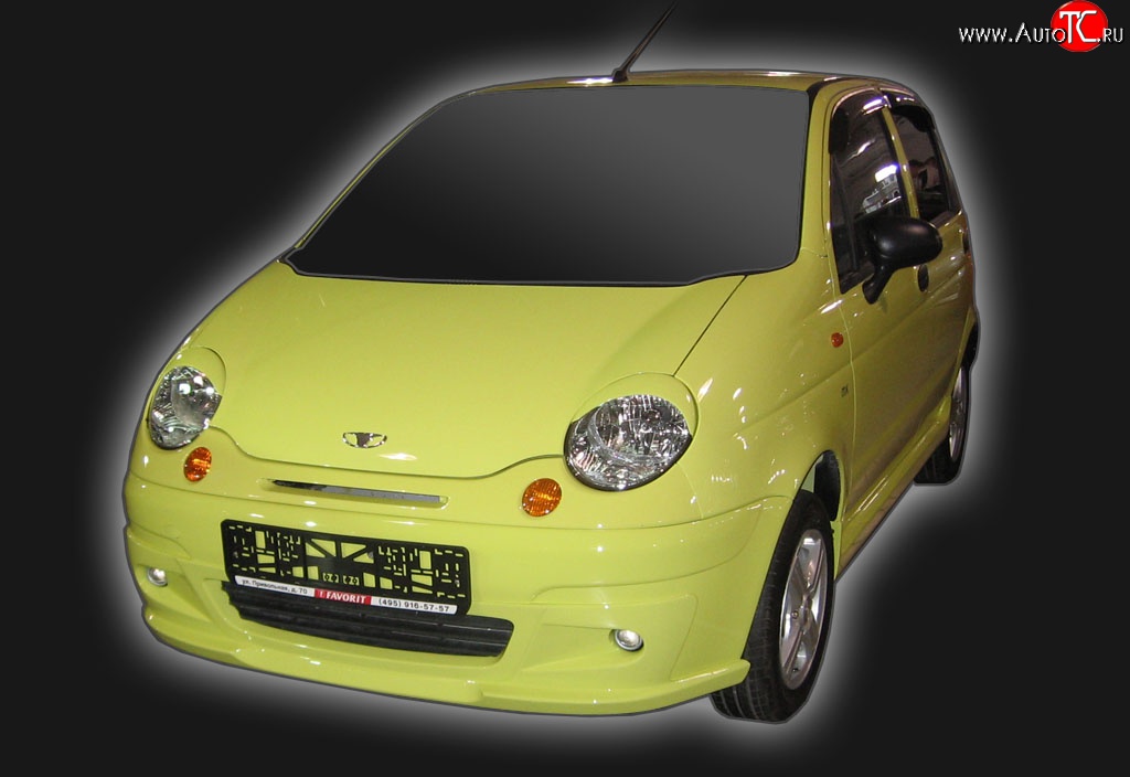 4 349 р. Накладка переднего бампера GT Dynamics Daewoo Matiz M100 дорестайлинг (1998-2000) (Неокрашенная)  с доставкой в г. Кемерово