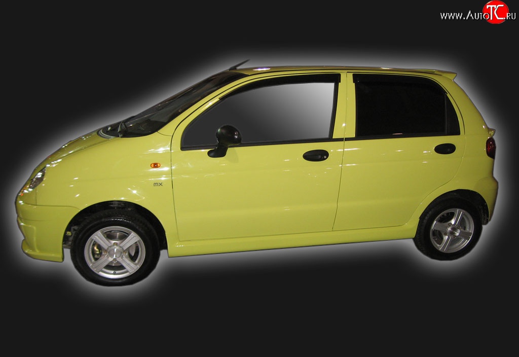 6 099 р. Пороги накладки GT Dynamics Daewoo Matiz M100 дорестайлинг (1998-2000) (Неокрашенные)  с доставкой в г. Кемерово