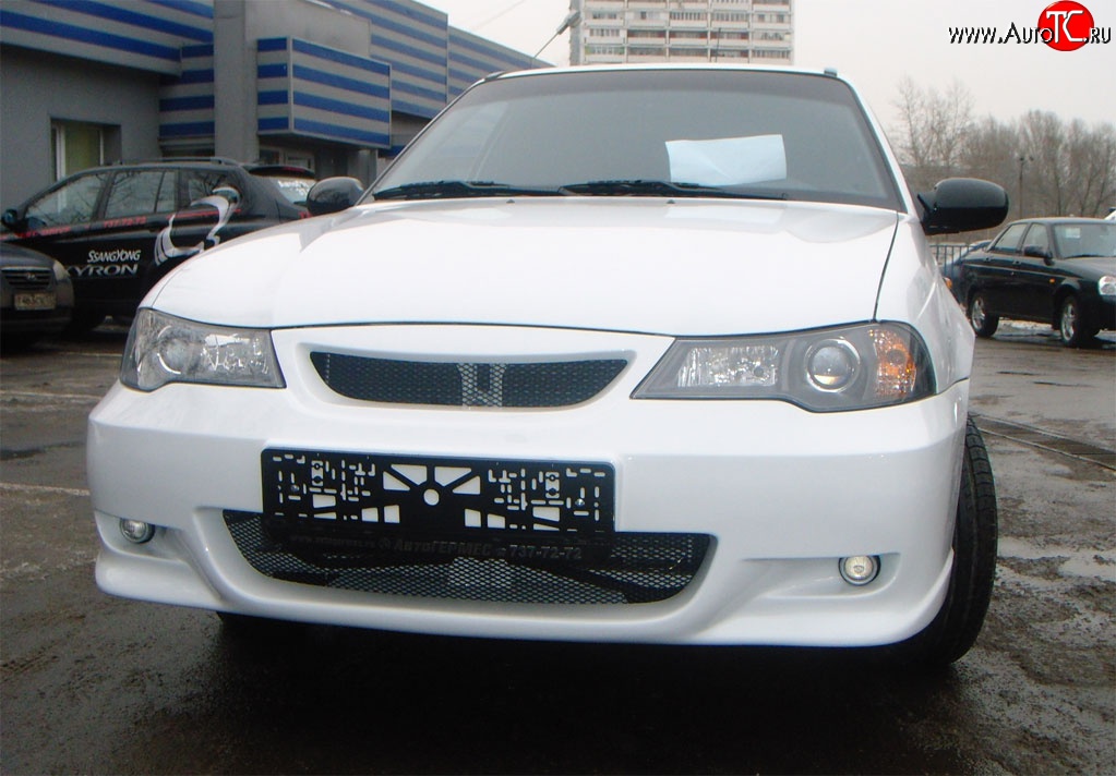 6 649 р. Передний бампер GT Dynamics Daewoo Nexia рестайлинг (2008-2015) (Неокрашенный)  с доставкой в г. Кемерово