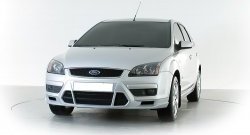 2 899 р. Накладка переднего бампера Sport Style Ford Focus 2 хэтчбэк 5 дв. дорестайлинг (2004-2008) (Неокрашенная)  с доставкой в г. Кемерово. Увеличить фотографию 2