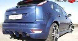 7 599 р. Накладка заднего бампера Loder 1899  Ford Focus  2 (2007-2011) хэтчбэк 3 дв. рестайлинг, хэтчбэк 5 дв. рестайлинг (Неокрашенная)  с доставкой в г. Кемерово. Увеличить фотографию 2