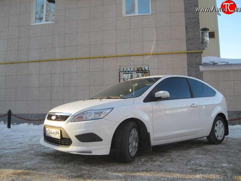3 149 р. Спортивная юбка переднего бампера AutoTC RS Ford Focus 2 хэтчбэк 3 дв. рестайлинг (2007-2011) (Неокрашенная)  с доставкой в г. Кемерово