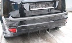 5 699 р. Накладка на задний бампер Bomb-Style Ford Focus 2 хэтчбэк 3 дв. дорестайлинг (2004-2007) (Неокрашенная)  с доставкой в г. Кемерово. Увеличить фотографию 2