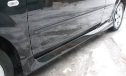 5 699 р. Пороги накладки Bomb-Style Ford Focus 2 хэтчбэк 3 дв. рестайлинг (2007-2011) (Неокрашенные)  с доставкой в г. Кемерово. Увеличить фотографию 2