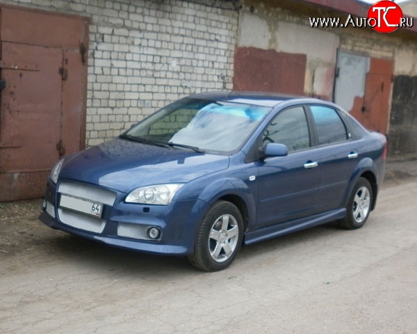 14 999 р. Передний бампер M-VRS Ford Focus 2 хэтчбэк 5 дв. дорестайлинг (2004-2008) (Неокрашенный)  с доставкой в г. Кемерово