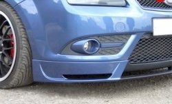 4 999 р. Накладка переднего стайлингового (кабри) бампера Sport  Ford Focus  2 (2004-2008)  седан дорестайлинг, хэтчбэк 3 дв. дорестайлинг, хэтчбэк 5 дв. дорестайлинг (Неокрашенная)  с доставкой в г. Кемерово. Увеличить фотографию 2